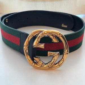 BRAND NEW - Gucci Belt w/ Gold Double-G Hardware